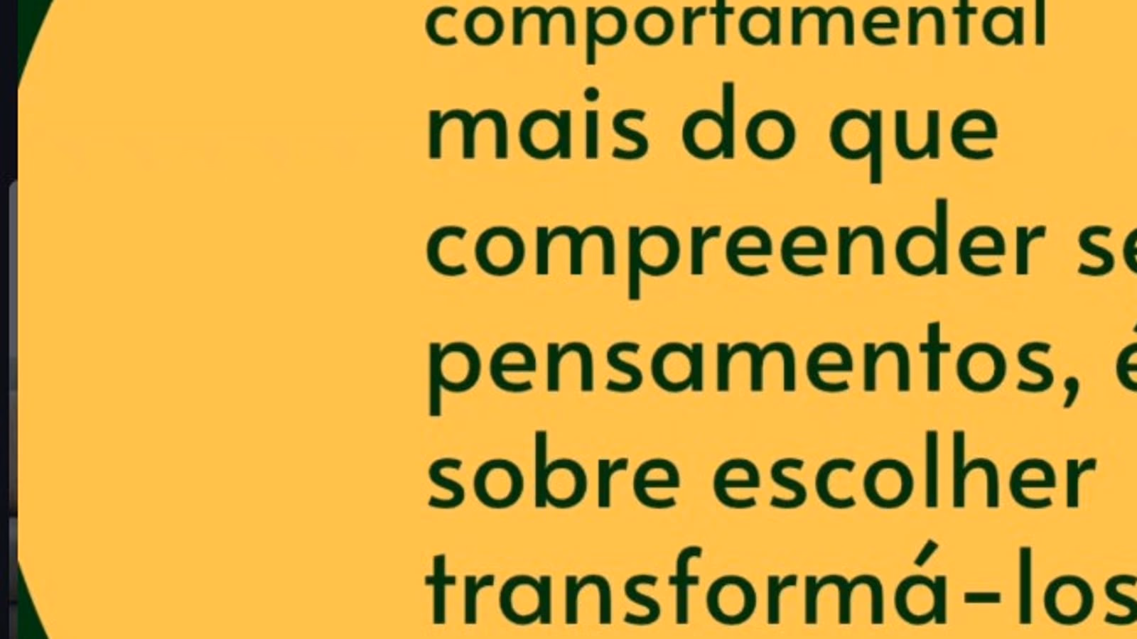 Citação editorial: na TCC, mais do que compreender pensamentos, é sobre escolher transformá-los