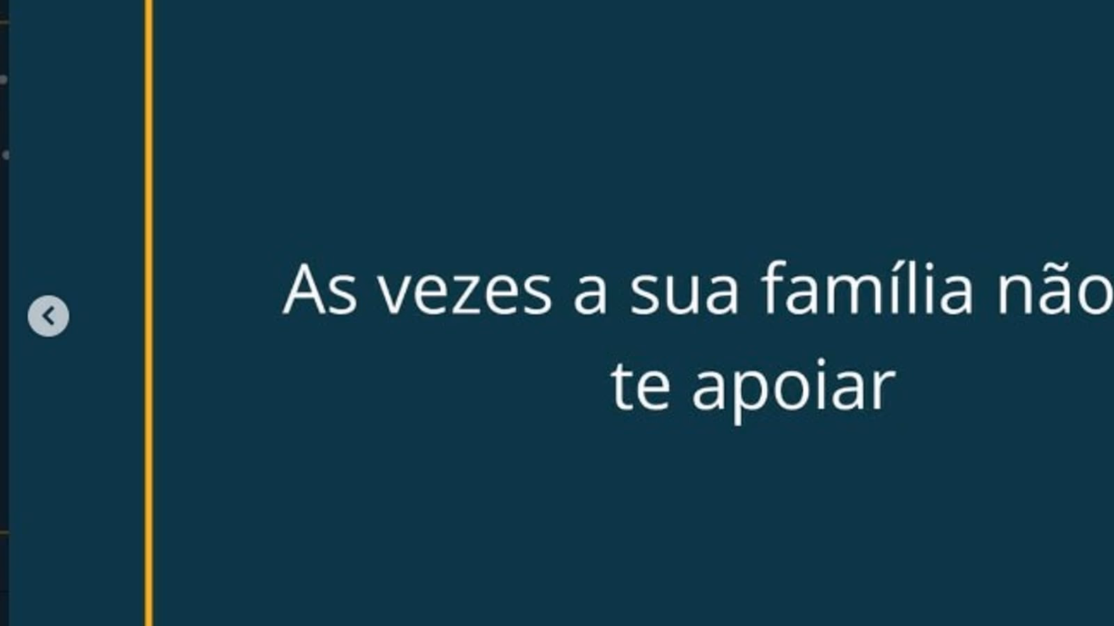 Card editorial: às vezes a sua família não vai te apoiar